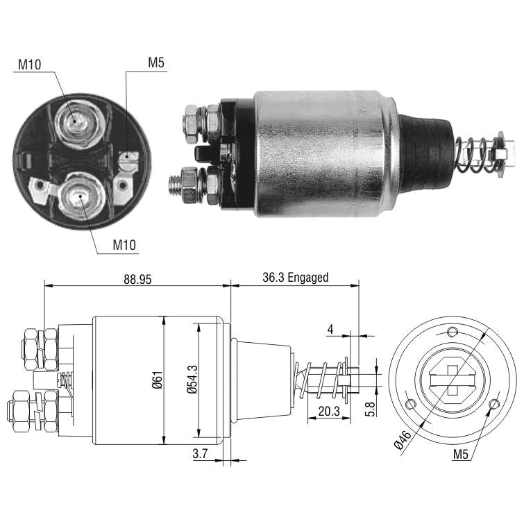 Relê Auxiliar de Partida - ZM - 548 - (1)
