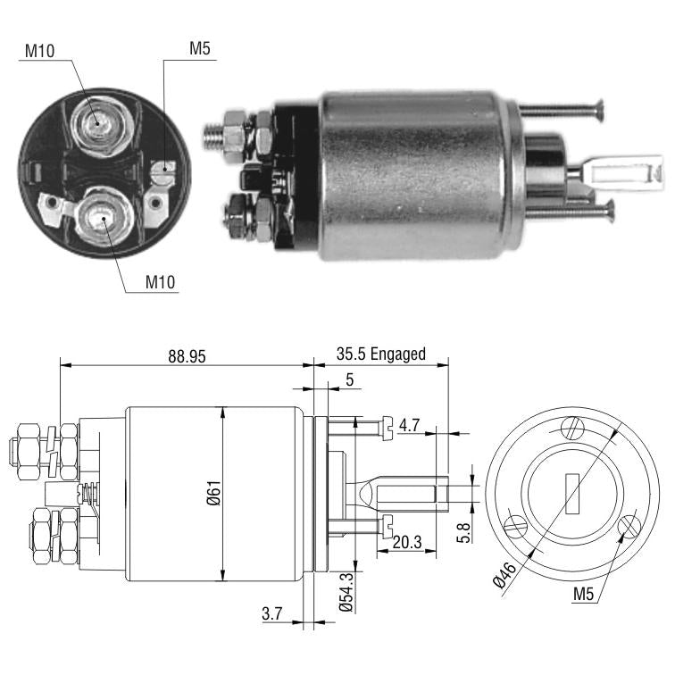 Relê Auxiliar de Partida - ZM - 549 - (1)