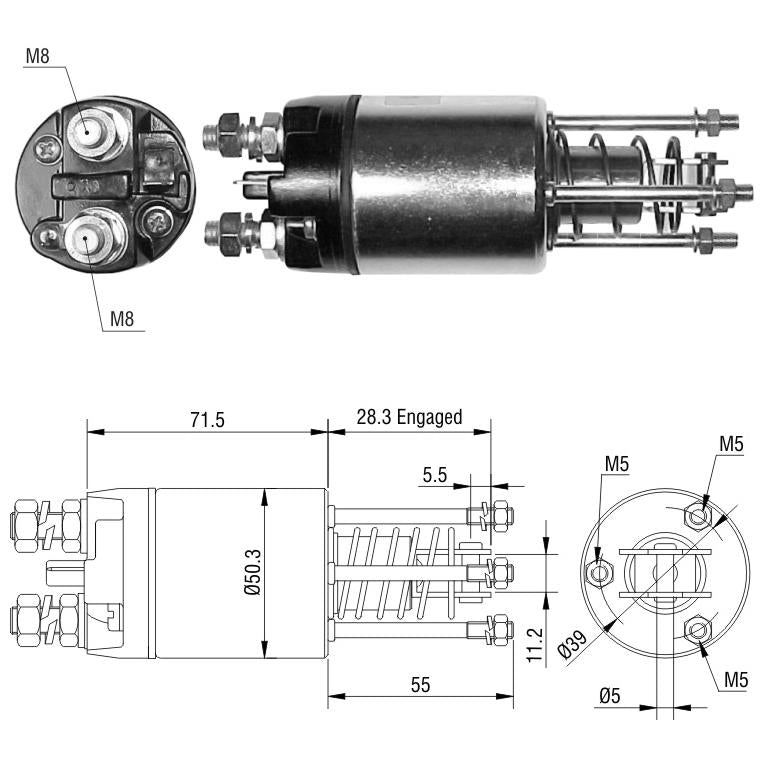 Relê Auxiliar de Partida - ZM - 5-651 - (1)