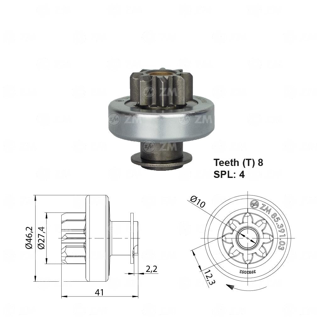 Impulsor de Partida - ZM - 85.391.03 - (1)