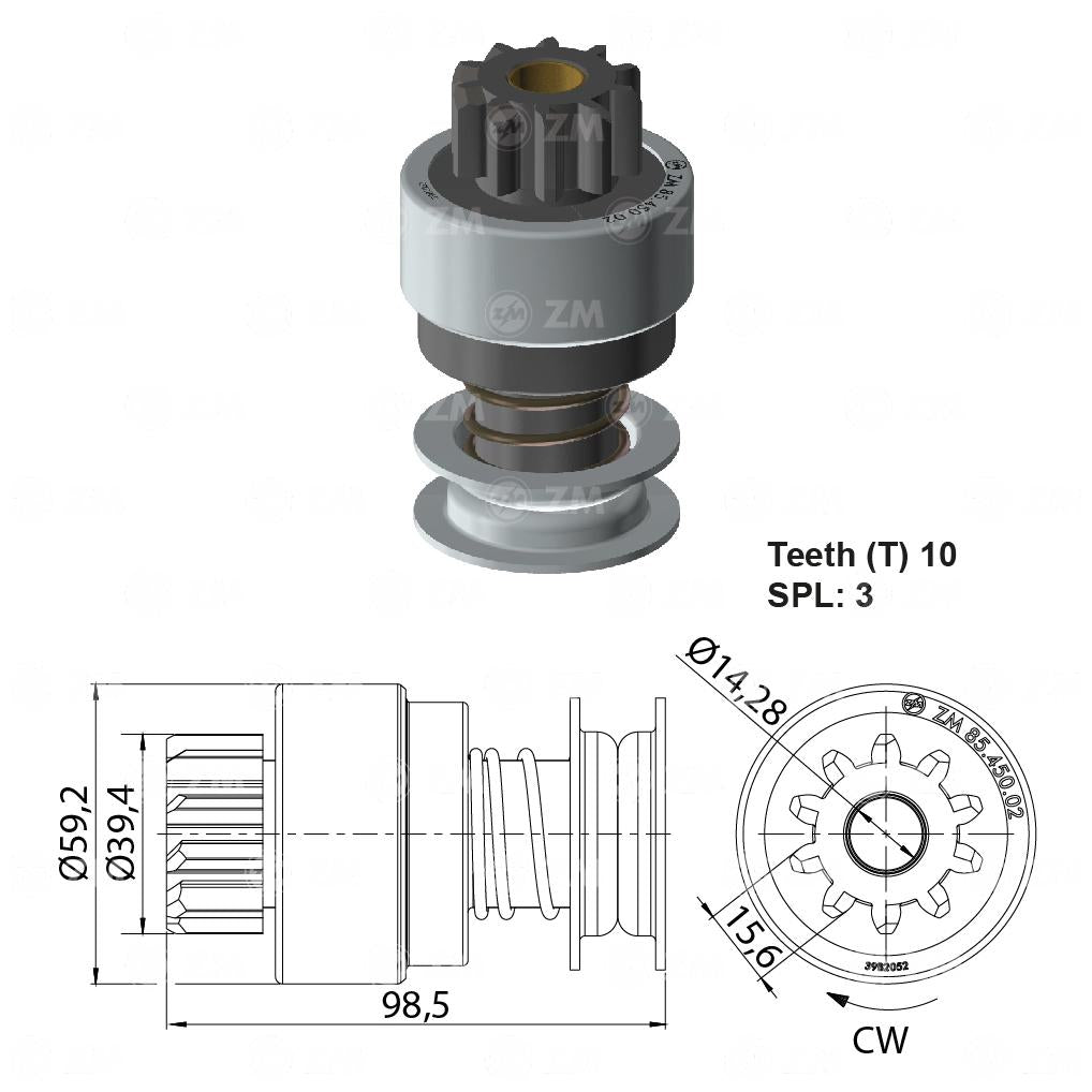 Impulsor de Partida - ZM - 85.450.02 - (1)