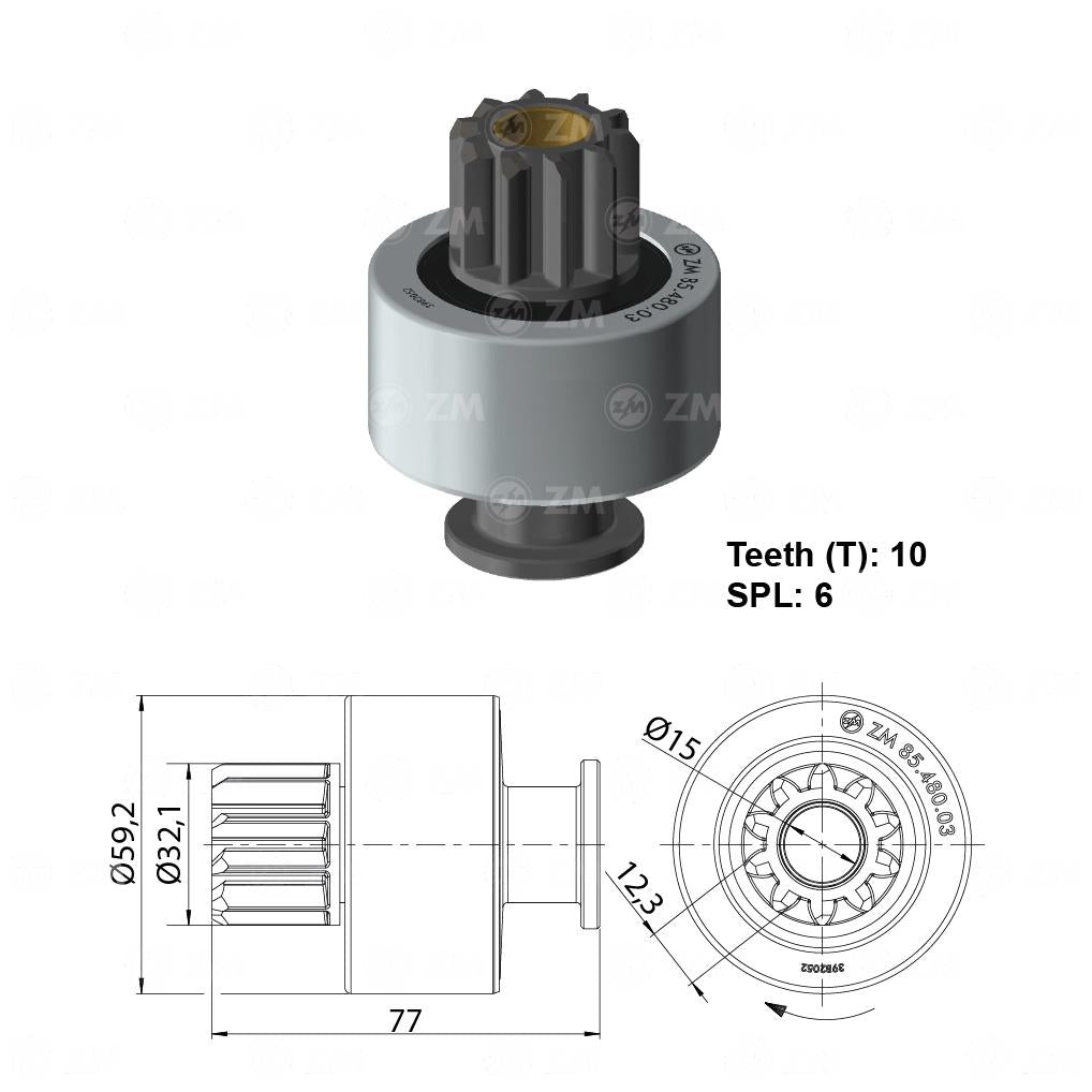 Impulsor de Partida - ZM - 85.480.03 - (1)
