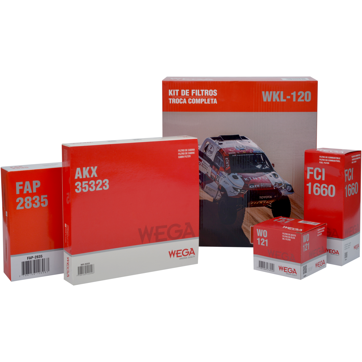 Kit Filtros Fiat Fastback Pulse T200 1.0 - Wega - Wkl120 - (1)