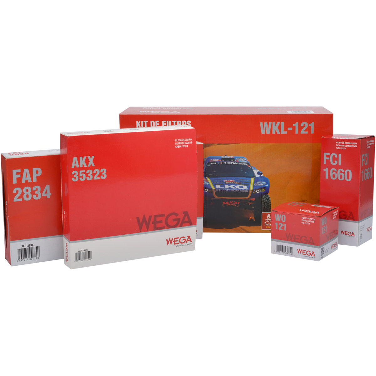 Kit Filtros Fiat Fastback Pulse Abarth T270 1.3 - Wega - Wkl121 - (1)