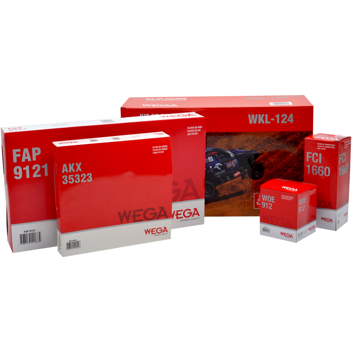 Kit Filtros Fiat Grand Siena Palio Palio Weekend Strada 1.6 1.8 - Wega - Wkl124 - (1)