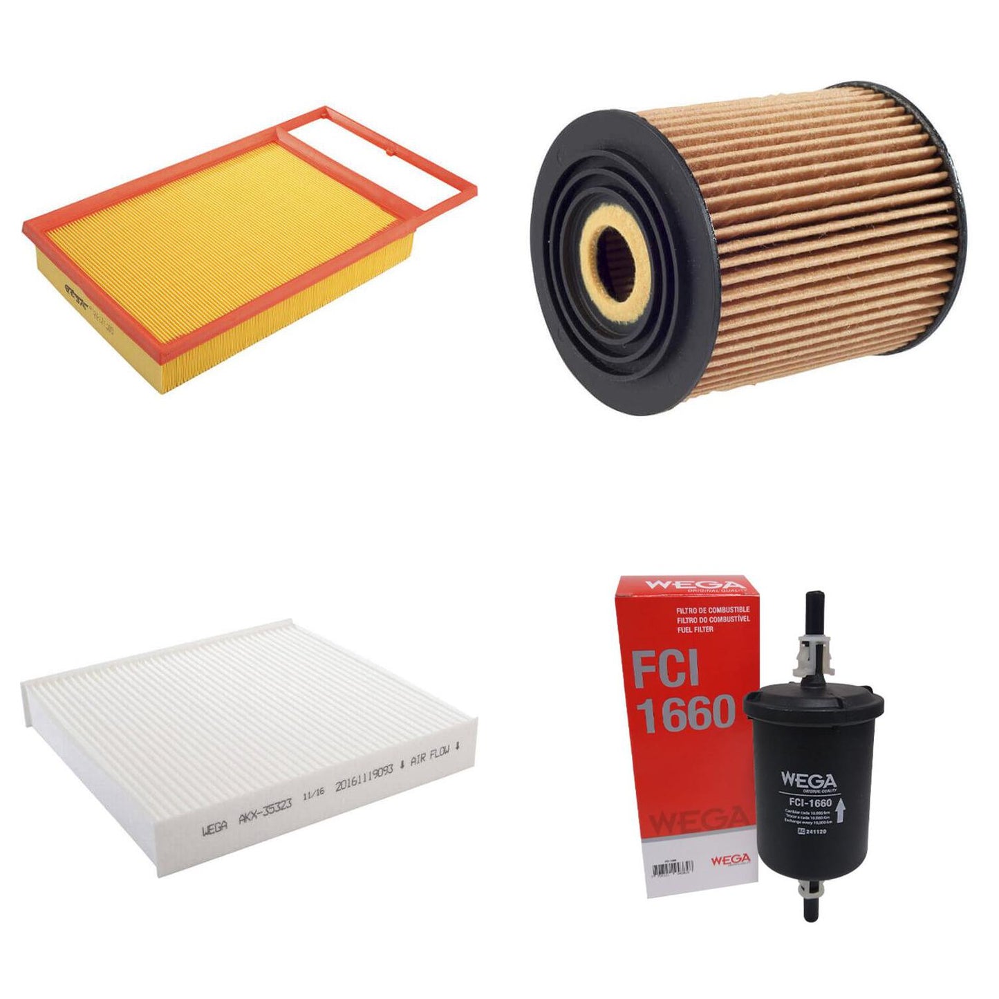 Kit Filtros Fiat Grand Siena Palio Palio Weekend Strada 1.6 1.8 - Wega - Wkl124 - (4)
