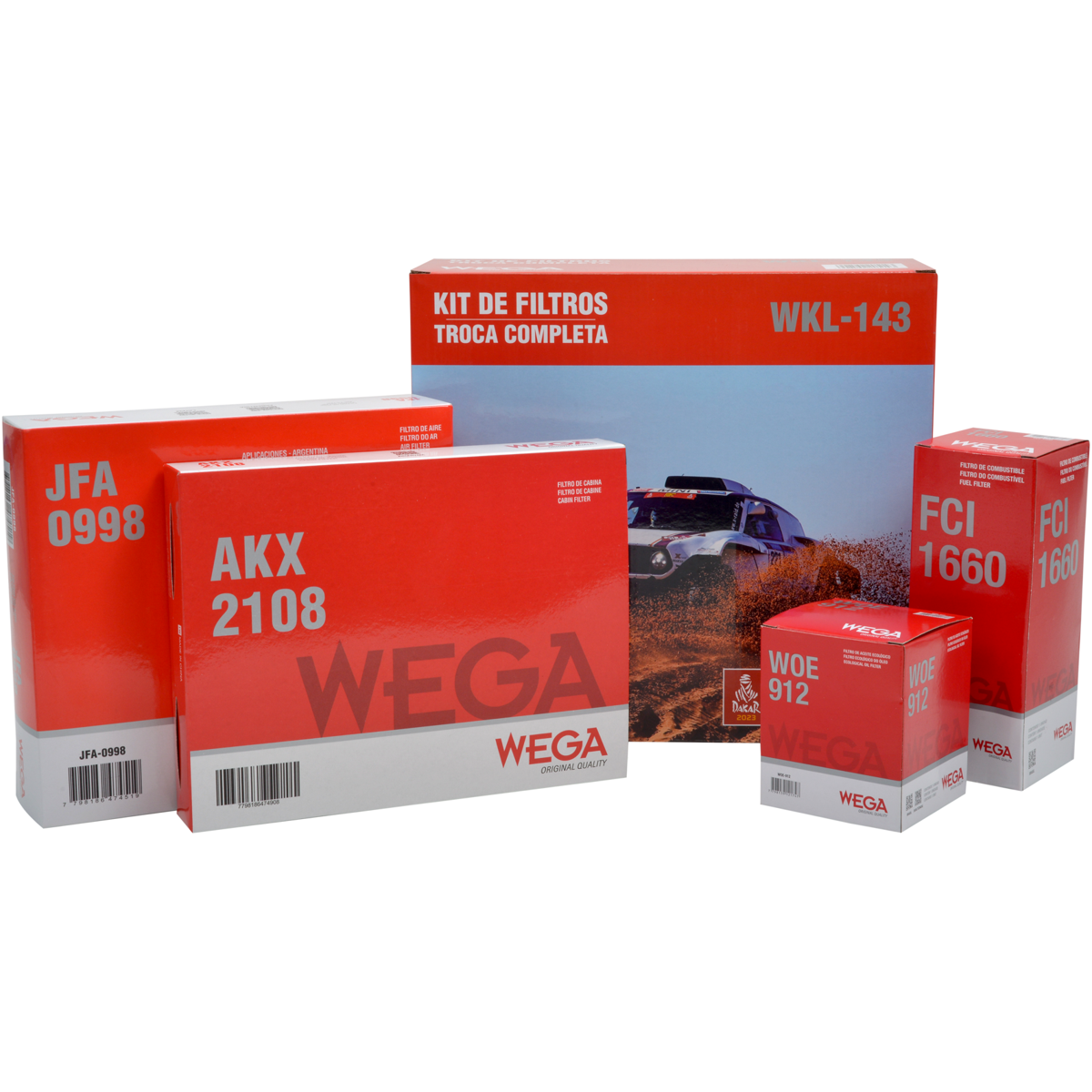 Kit Filtros Fiat Toro Jeep Renegade 1.8 - Wega - Wkl143 - (1)