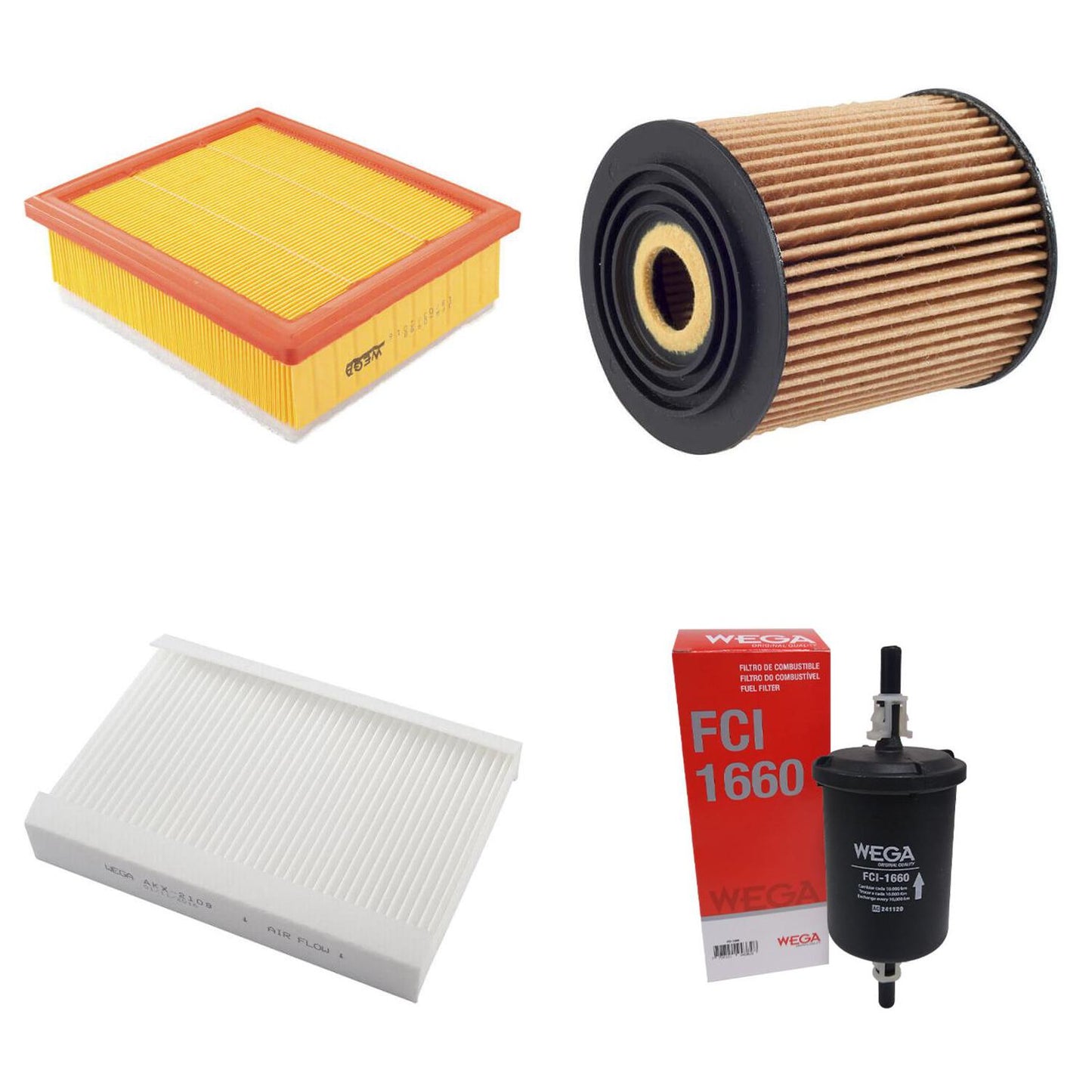 Kit Filtros Fiat Toro Jeep Renegade 1.8 - Wega - Wkl143 - (4)