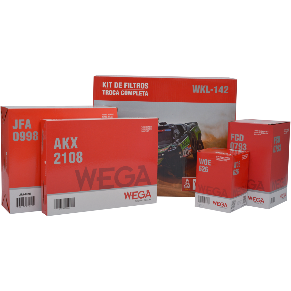 Kit Filtros Fiat Toro Jeep Commander Compass Renegade Diesel 2.0 - Wega - Wkl142 - (1)