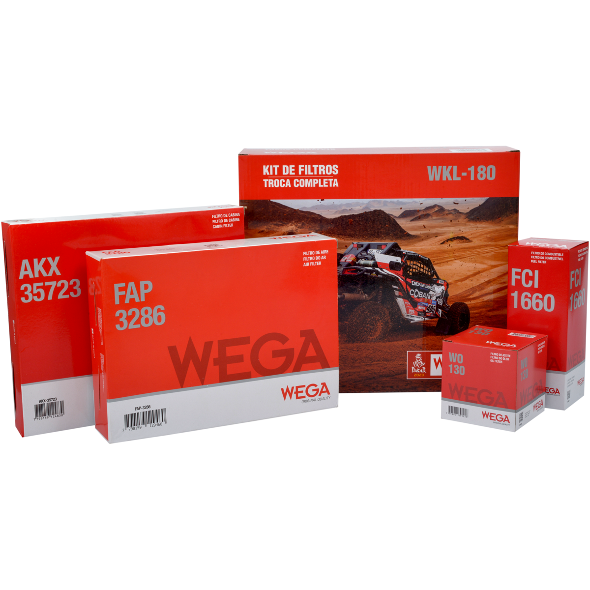Kit Filtros Gm Cobalt Onix Prisma Spin 1.0 1.4 1.8 - Wega - Wkl180 - (1)