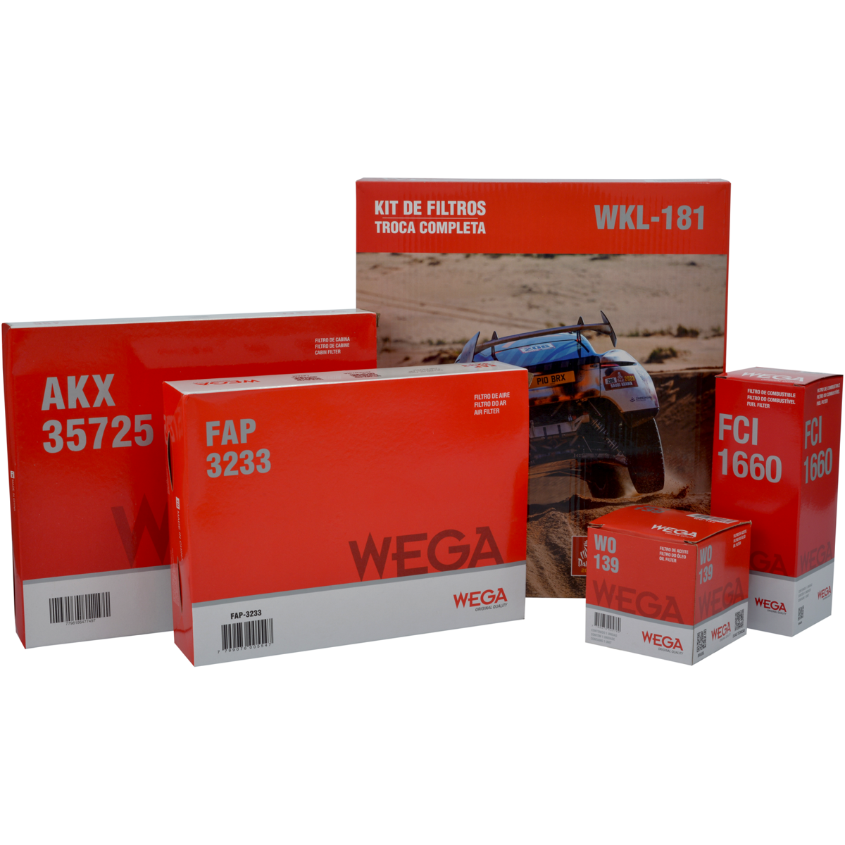 Kit Filtros Gm Montana Onix Onix Plus Tracker 1.0 1.2 - Wega - Wkl181 - (1)