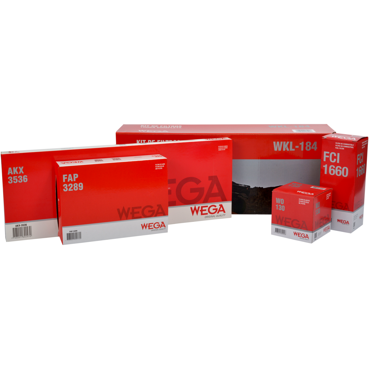Kit Filtros Gm Celta Prisma C/ Ar 1.0 1.4 - Wega - Wkl184 - (1)