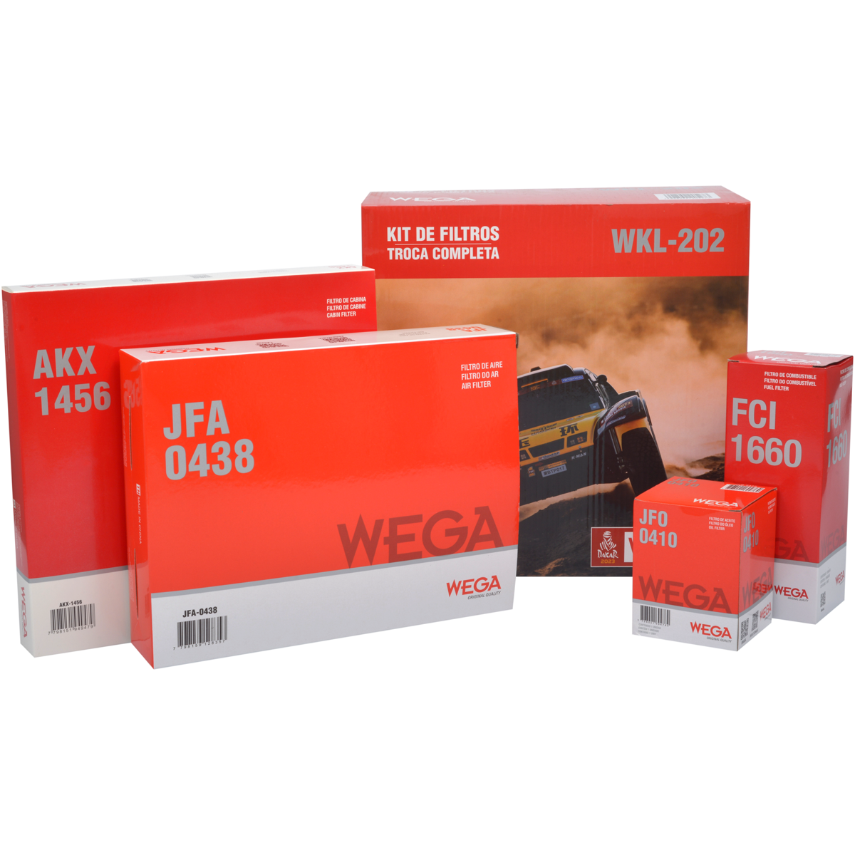 Kit Filtros Honda Civic 1.8 2.0 - Wega - Wkl202 - (1)