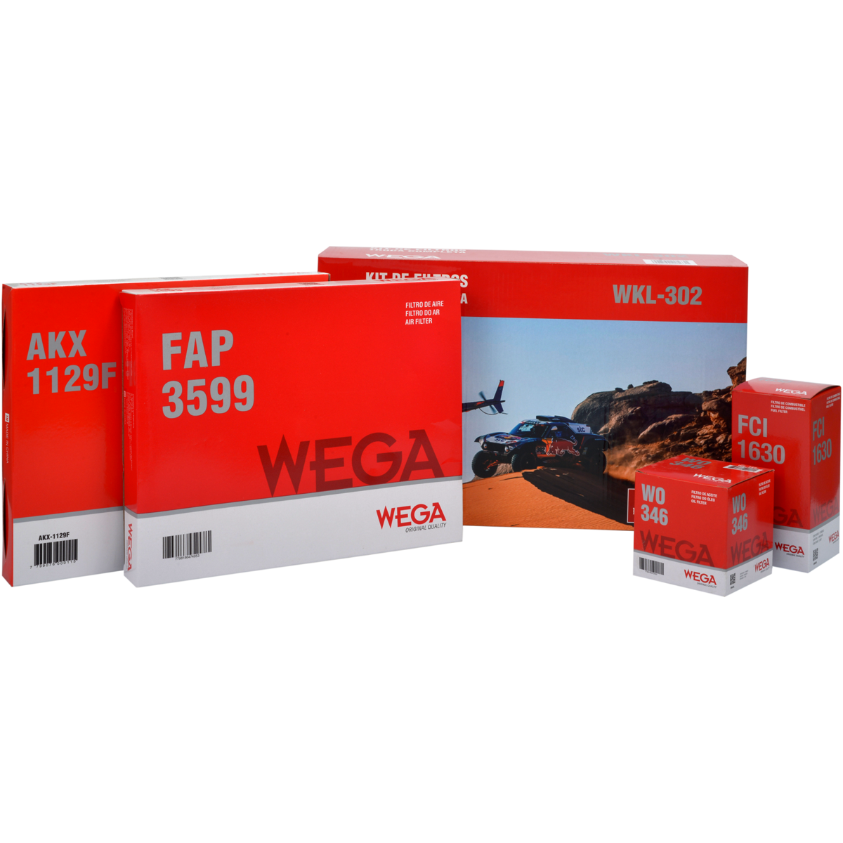 Kit Filtros Vw Nivus Polo T-Cross 200 Virtus 200 1.0 - Wega - Wkl302 - (1)