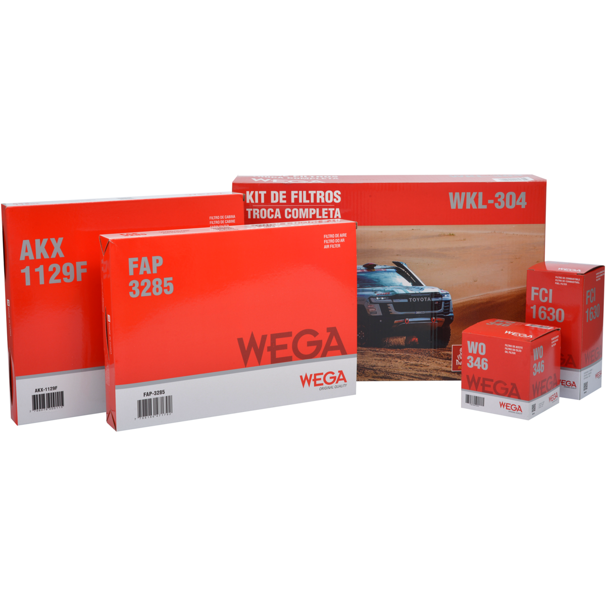 Kit Filtros Vw Polo T-Cross 250 Virtus Tsi 1.4 - Wega - Wkl304 - (1)
