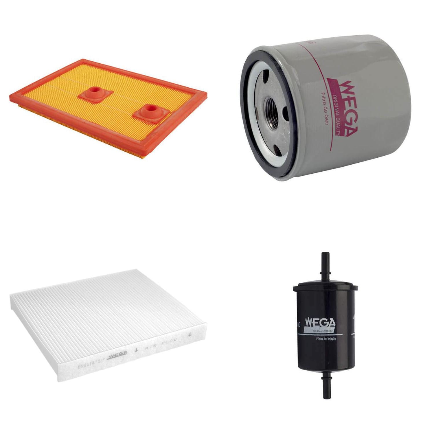 Kit Filtros Vw Polo T-Cross 250 Virtus Tsi 1.4 - Wega - Wkl304 - (4)