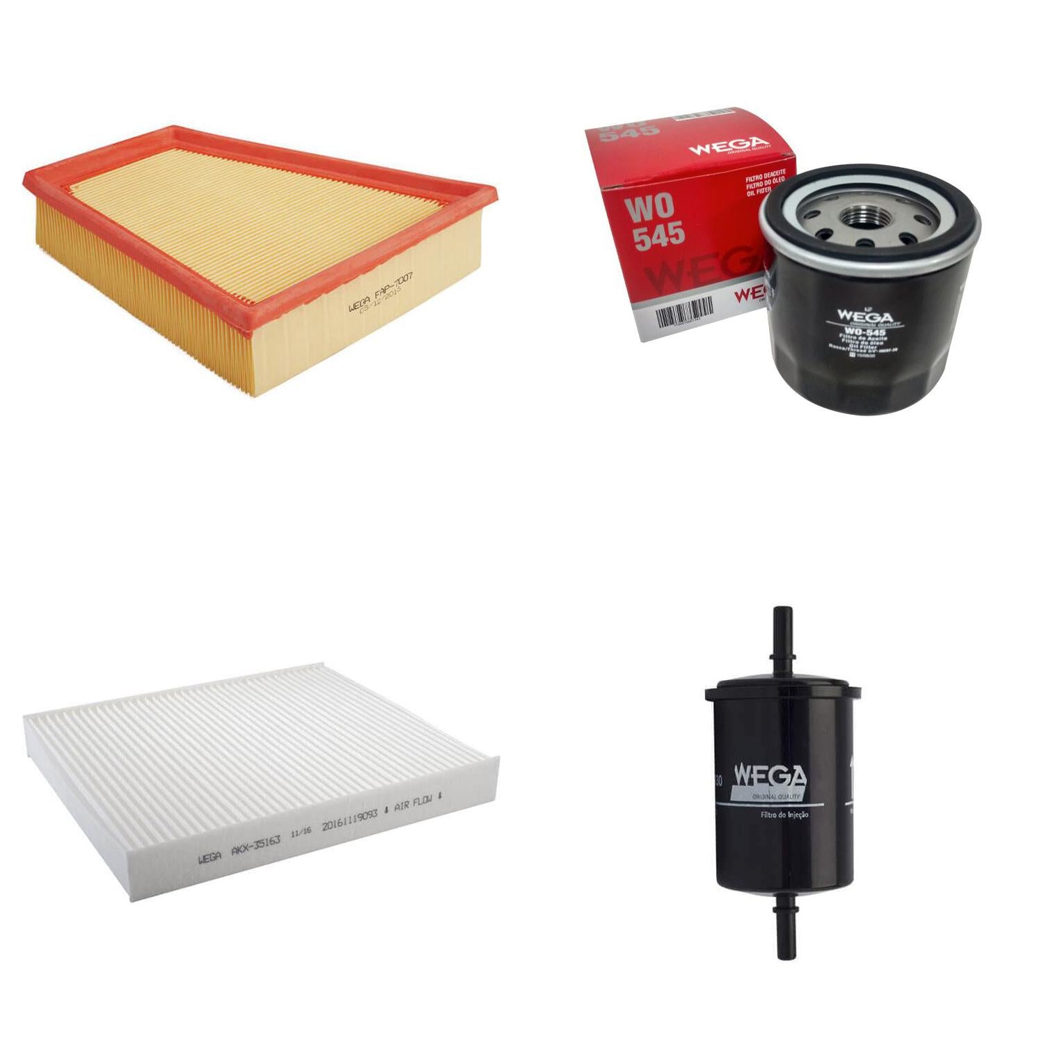 Kit Filtros Vw Gol Saveiro Voyage 1.6 - Wega - Wkl305 - (4)