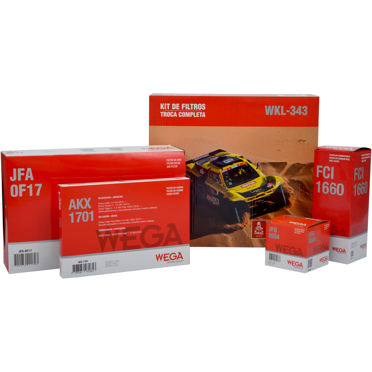Kit Filtros Chery Tiggo 3X 1.0 - Wega - Wkl343 - (1)