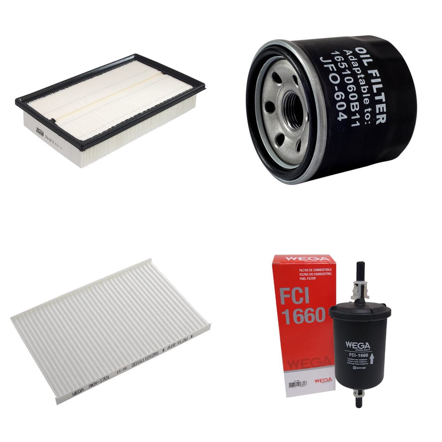 Kit Filtros Chery Tiggo 3X 1.0 - Wega - Wkl343 - (4)