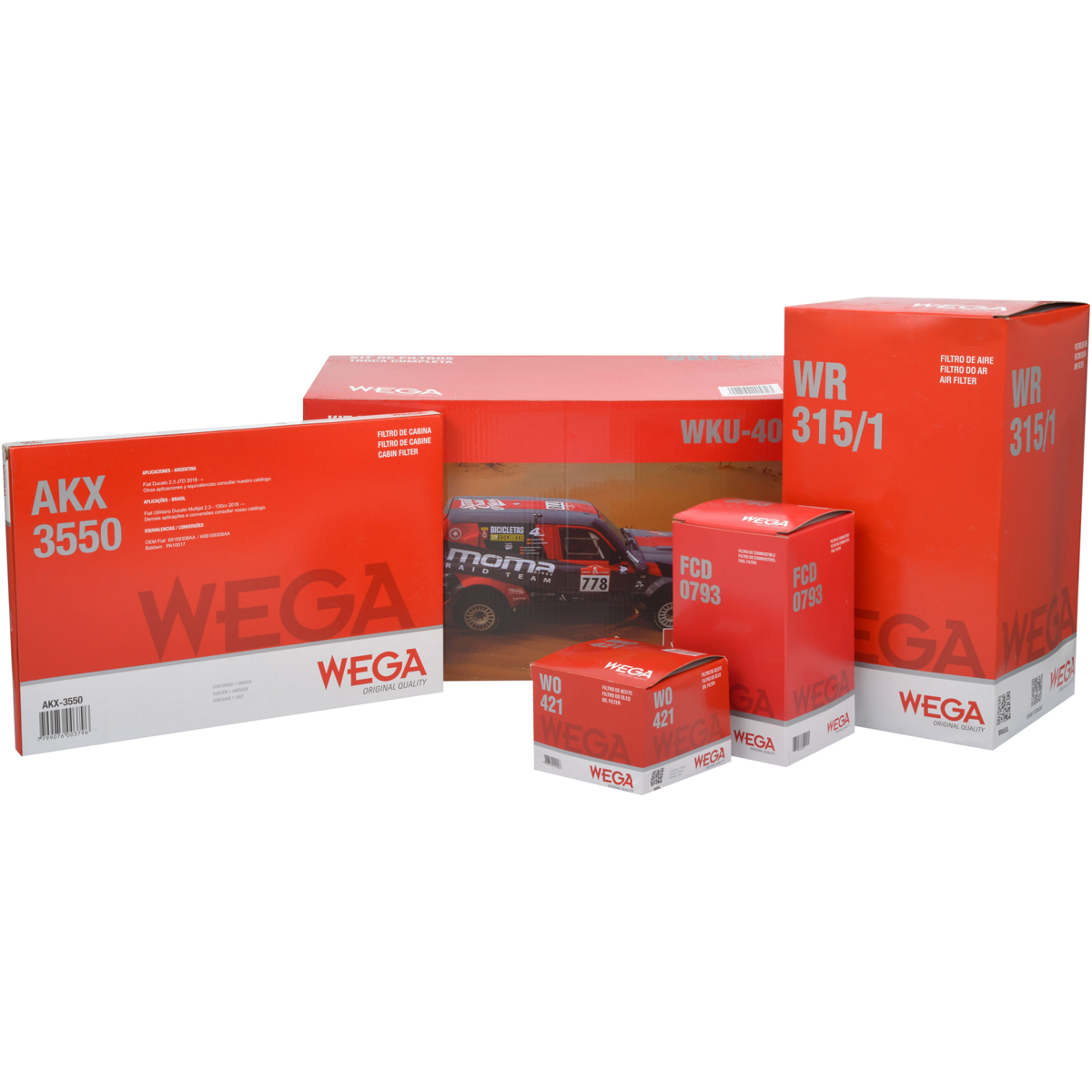 Kit Filtros Fiat Ducato 2.3 - Wega - Wku400 - (1)