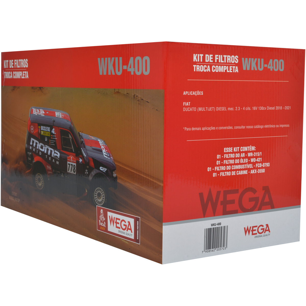 Kit Filtros Fiat Ducato 2.3 - Wega - Wku400 - (3)