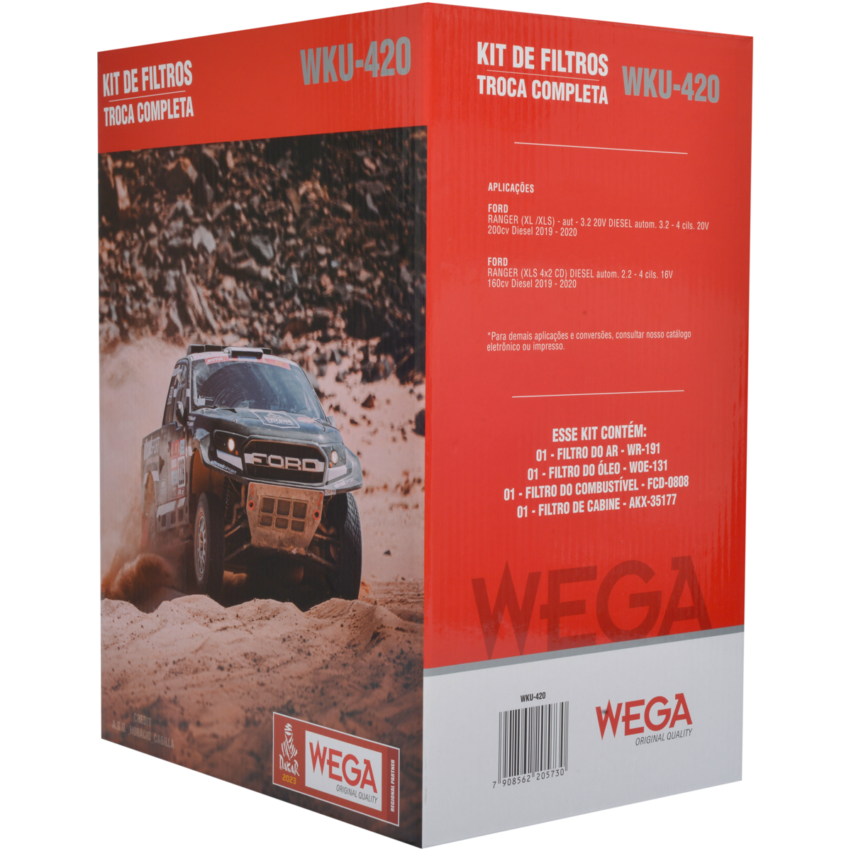 Kit Filtros Ford Ranger 2.2 3.2 - Wega - Wku420 - (3)