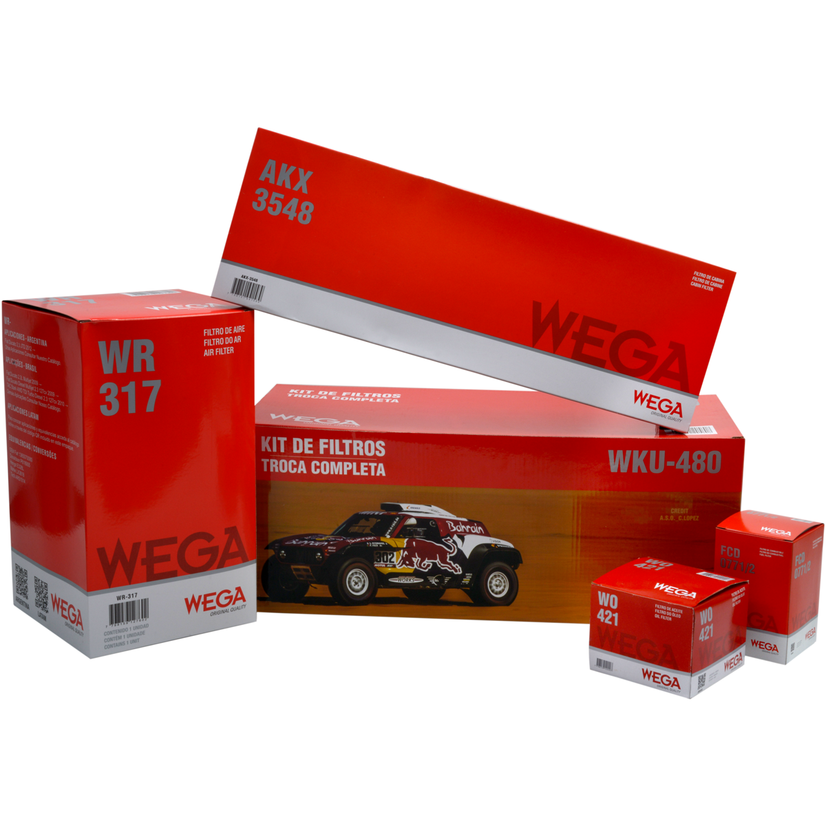 Kit Filtros Citroen Jumper Fiat Ducato Peugeot Boxer 2.3 - Wega - Wku480 - (1)