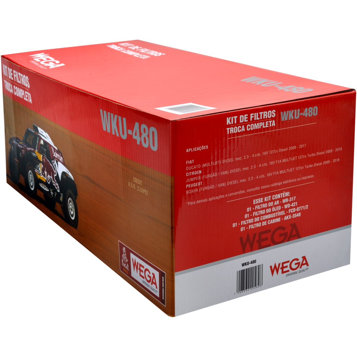 Kit Filtros Citroen Jumper Fiat Ducato Peugeot Boxer 2.3 - Wega - Wku480 - (3)