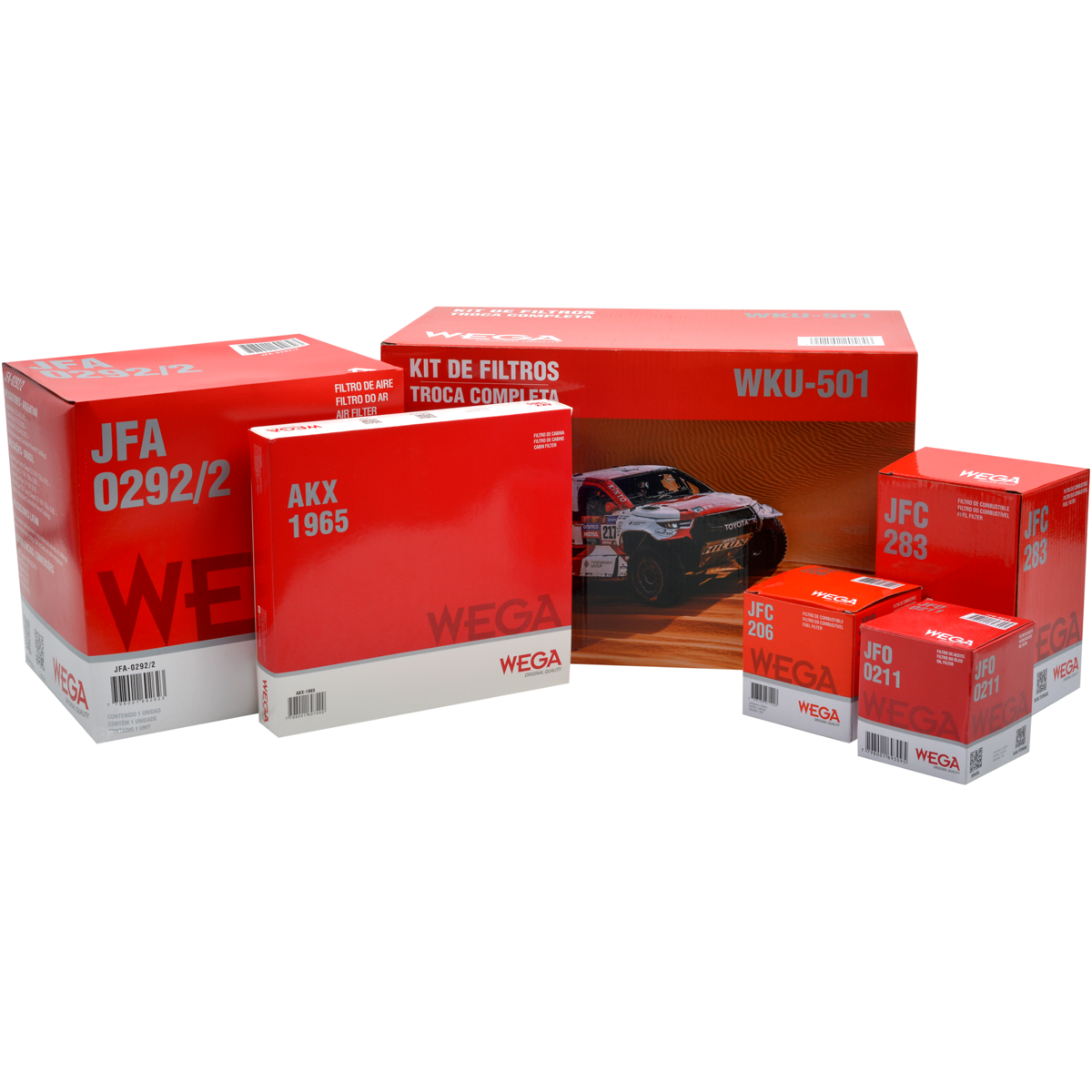 Kit Filtros Toyota Hilux 2.5 3.0 - Wega - Wku501 - (1)