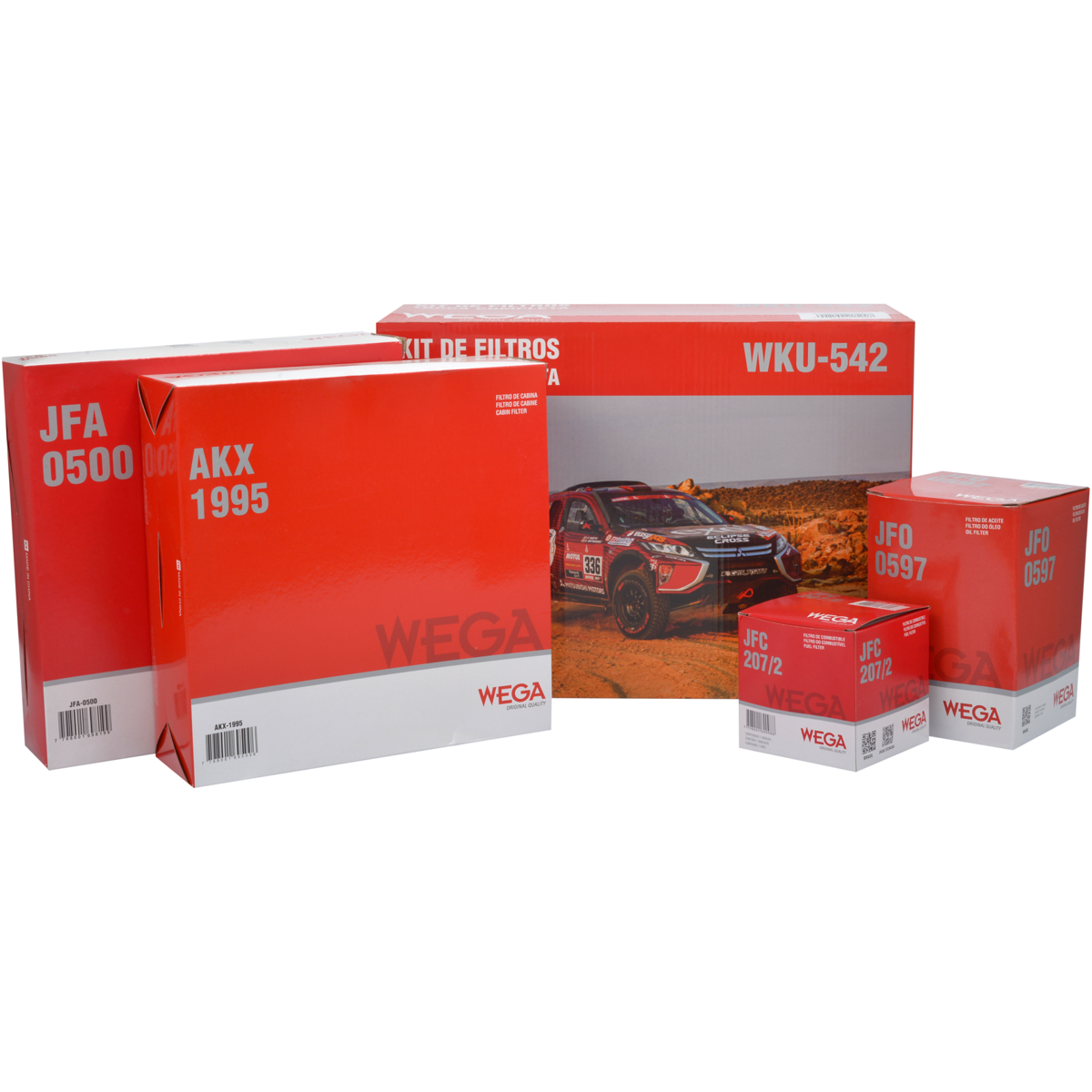 Kit Filtros Mitsubishi L200 Triton Pajero Dakar 3.2 - Wega - Wku542 - (1)