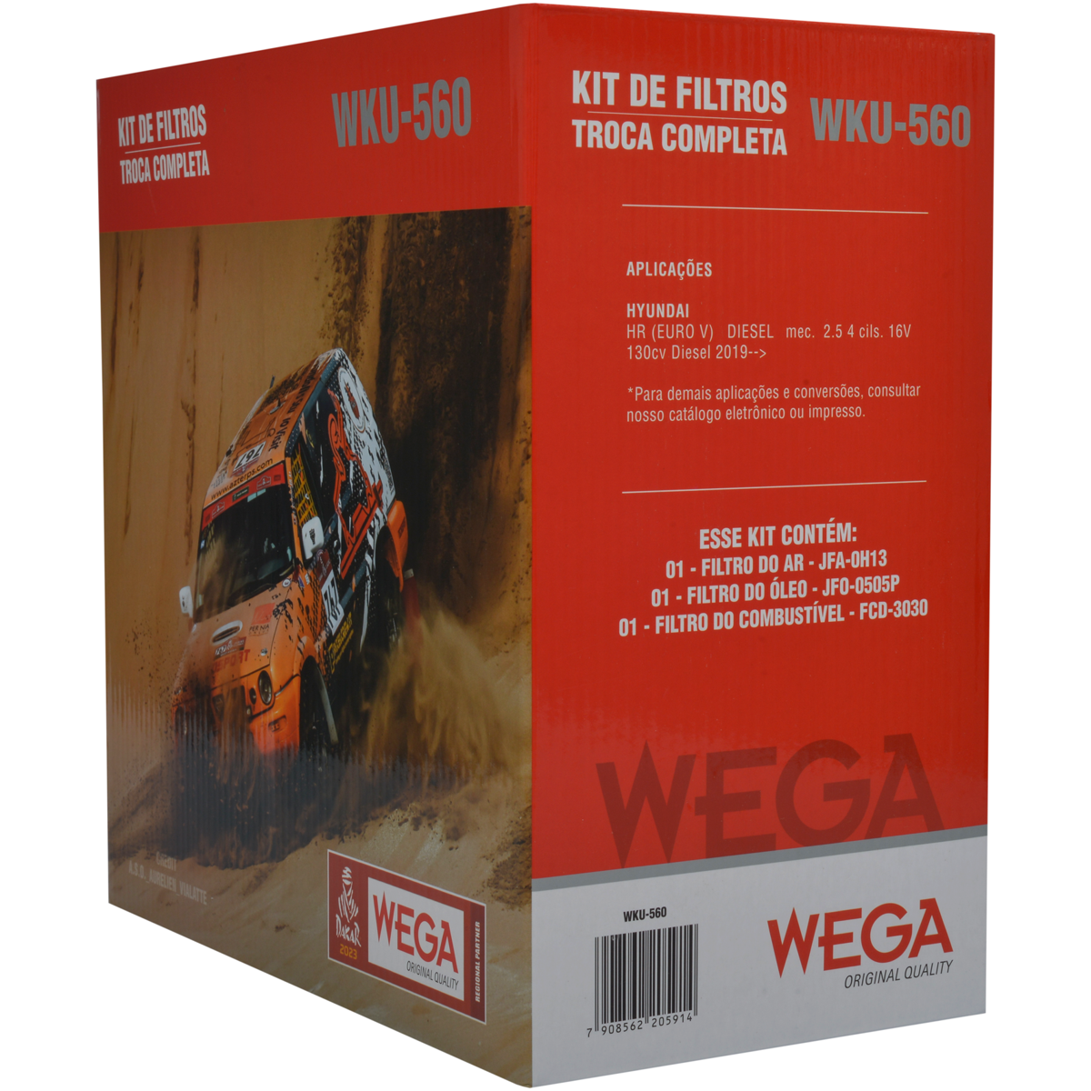 Kit Filtros Hyundai Hr 2.5 - Wega - Wku560 - (3)