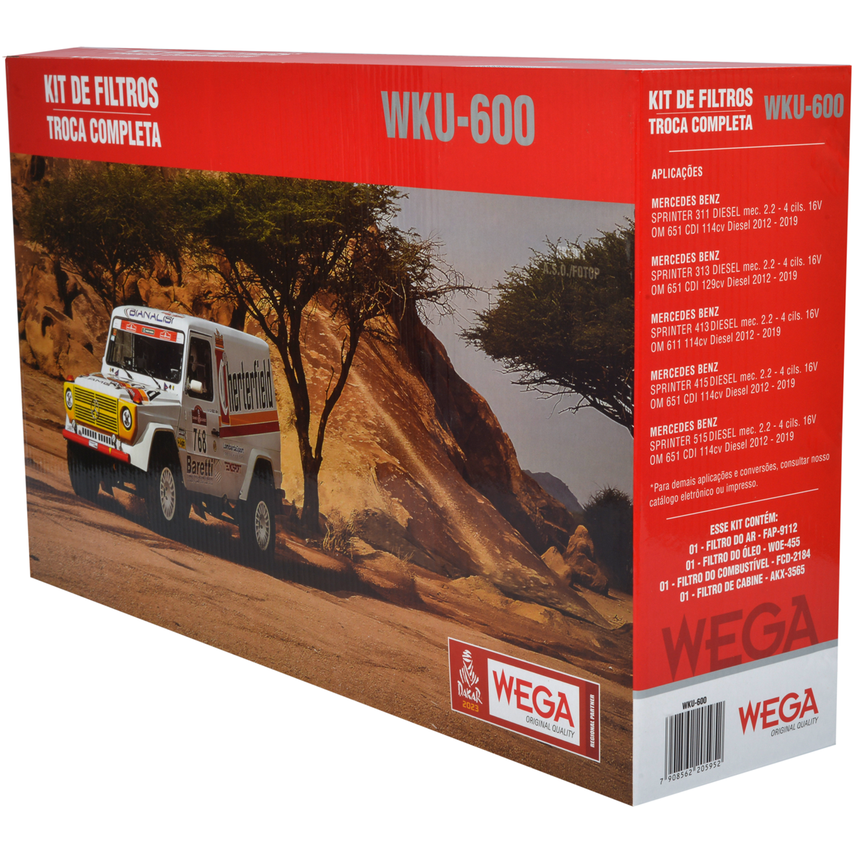 Kit Filtros Sprinter 515 2.2 - Wega - Wku600 - (3)