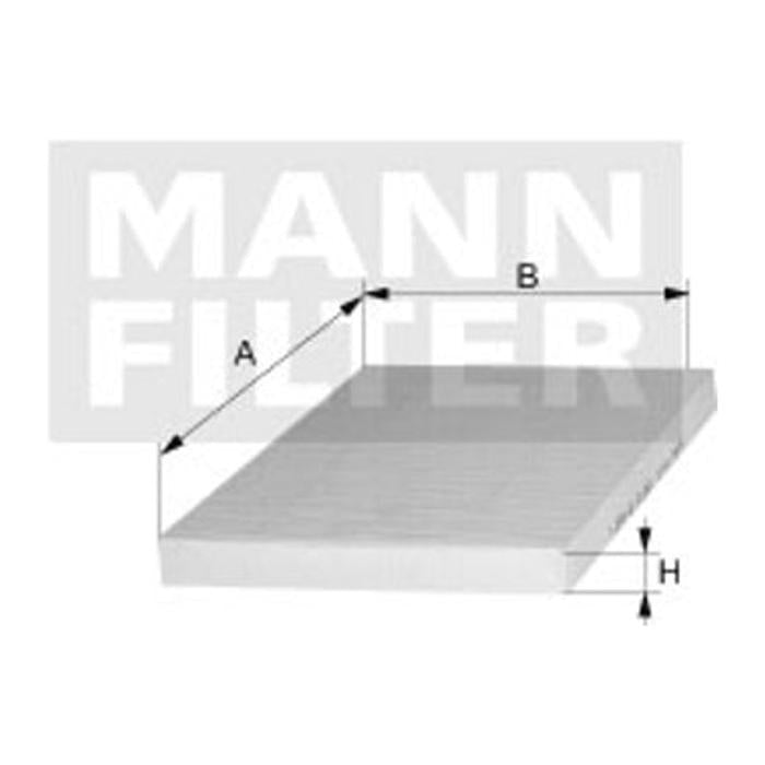 Filtro de Cabine Refil de Papel - Mann-Filter - CU 3567 - (4)