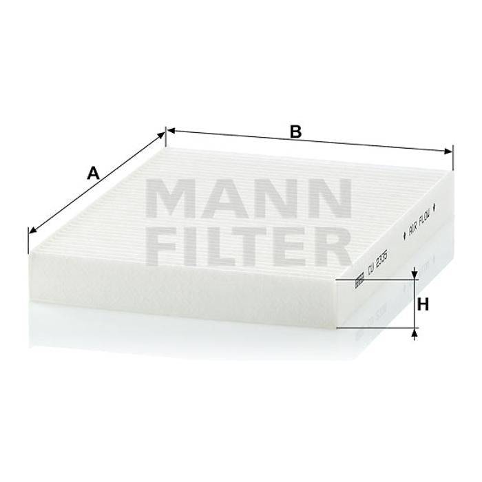 Filtro de Cabine 25x163x215mm - Mann-Filter - CU2335 - (4)