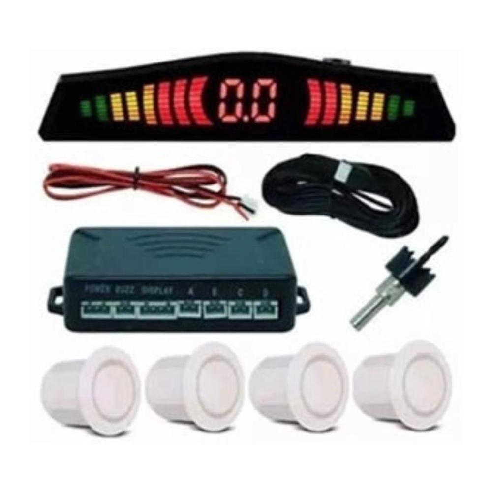 Sensor de Estacionamento 4 Sensores Prata 12/24V - Roadstar - RS104BRC - (1)