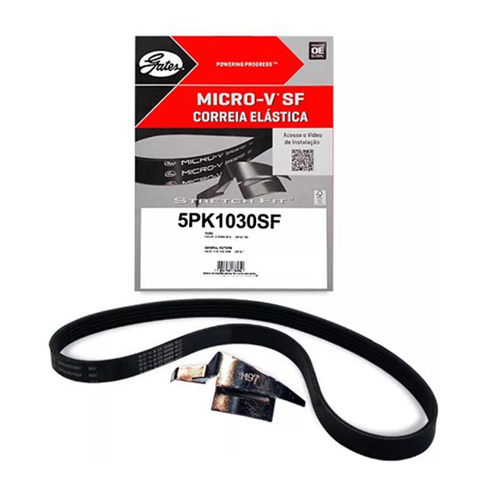 Correia de Acessórios PK 5 Lâminas Modelo Micro V - GATES - 5PK1030SF - (1)