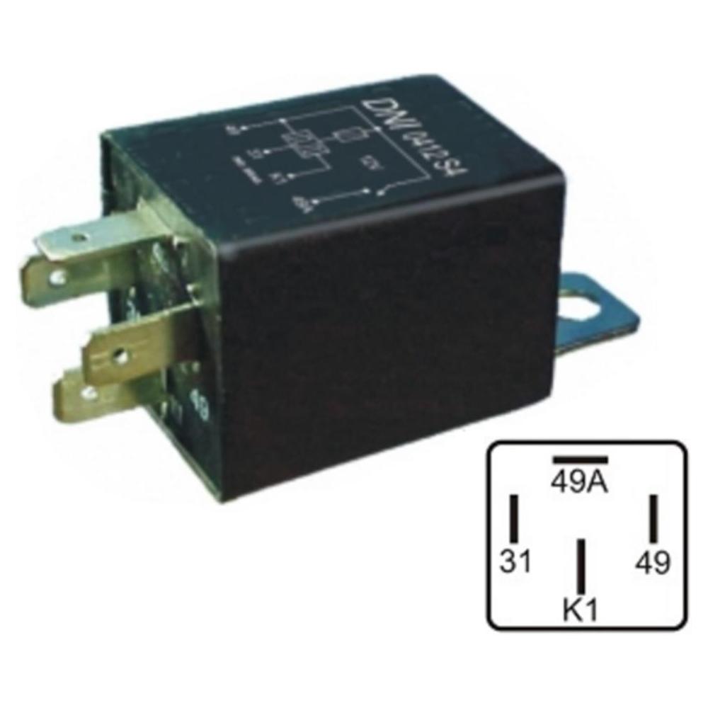 Relê 12V 4 Terminais 500W - DNI - 0412-S4 - (1)