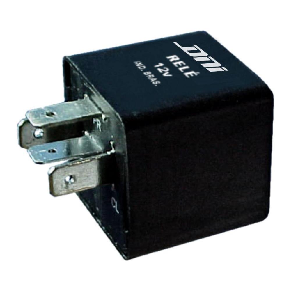 Relê Auxíliar 12V 4 Terminais Preto - DNI - 1119 - (1)