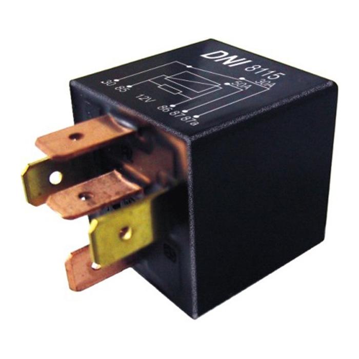 Relê 12V 5 Pinos Auxiliar - DNI - 8115 - (1)