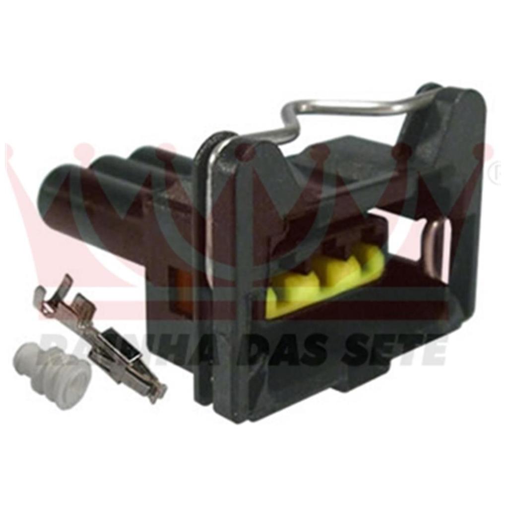 Chicote 3 Vias Fêmea 12V - Rainha das Sete - ETE 6880 - (1)