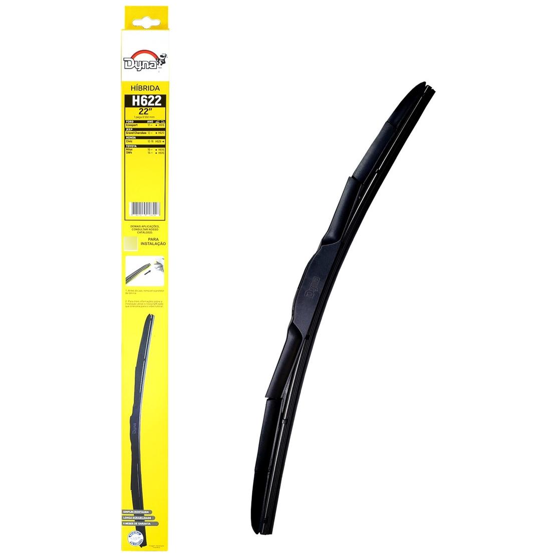 Palheta do Limpador de Para Brisa - Dyna - H622 - (1)