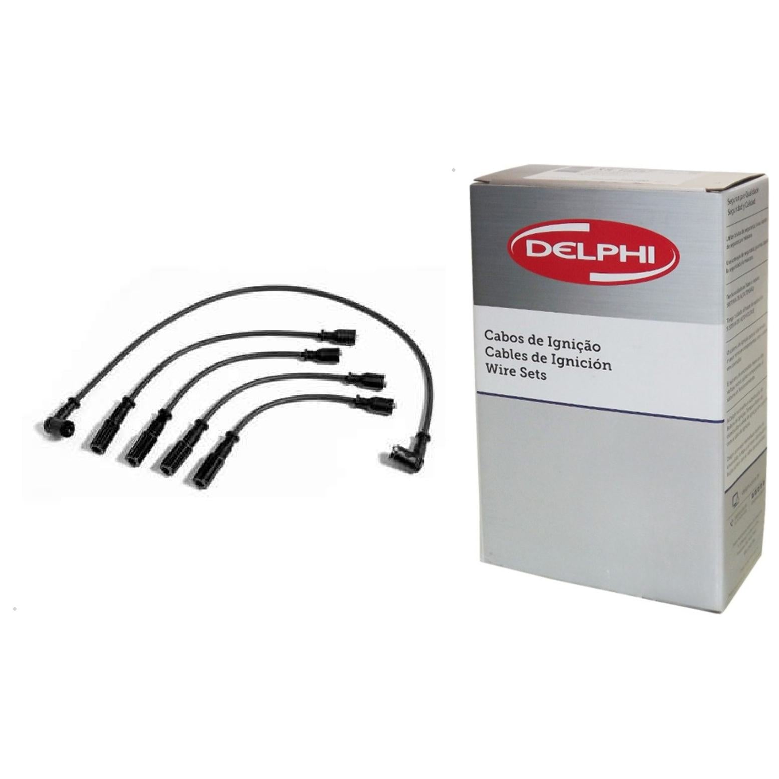 Kit Cabo de Vela e 4 Velas Ignição Yttrium - Delphi - XH40008 / XS10025 - (3)