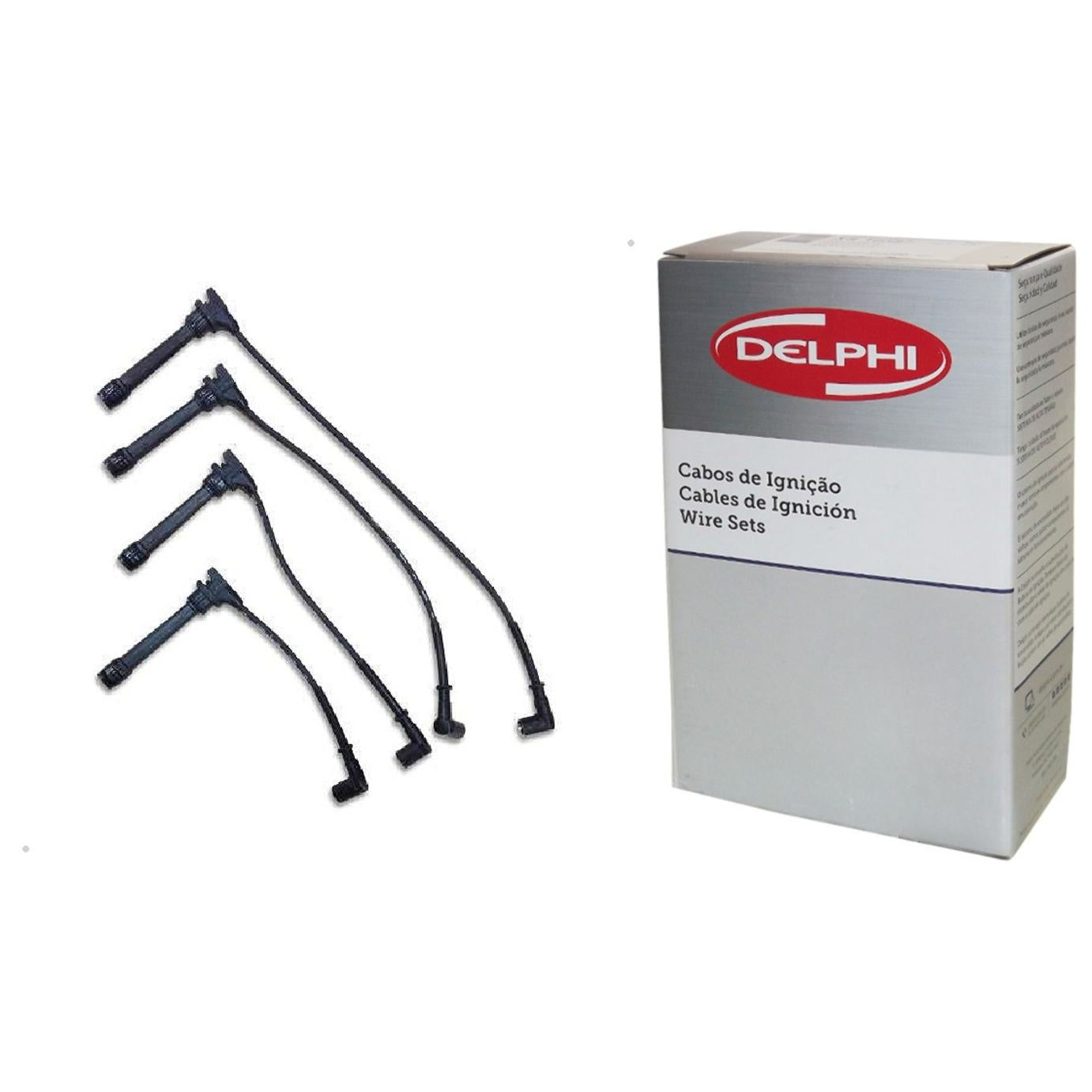 Kit Cabo de Vela e 4 Velas Ignição Iridium - Delphi - XH60002 / XS10645 - (3)