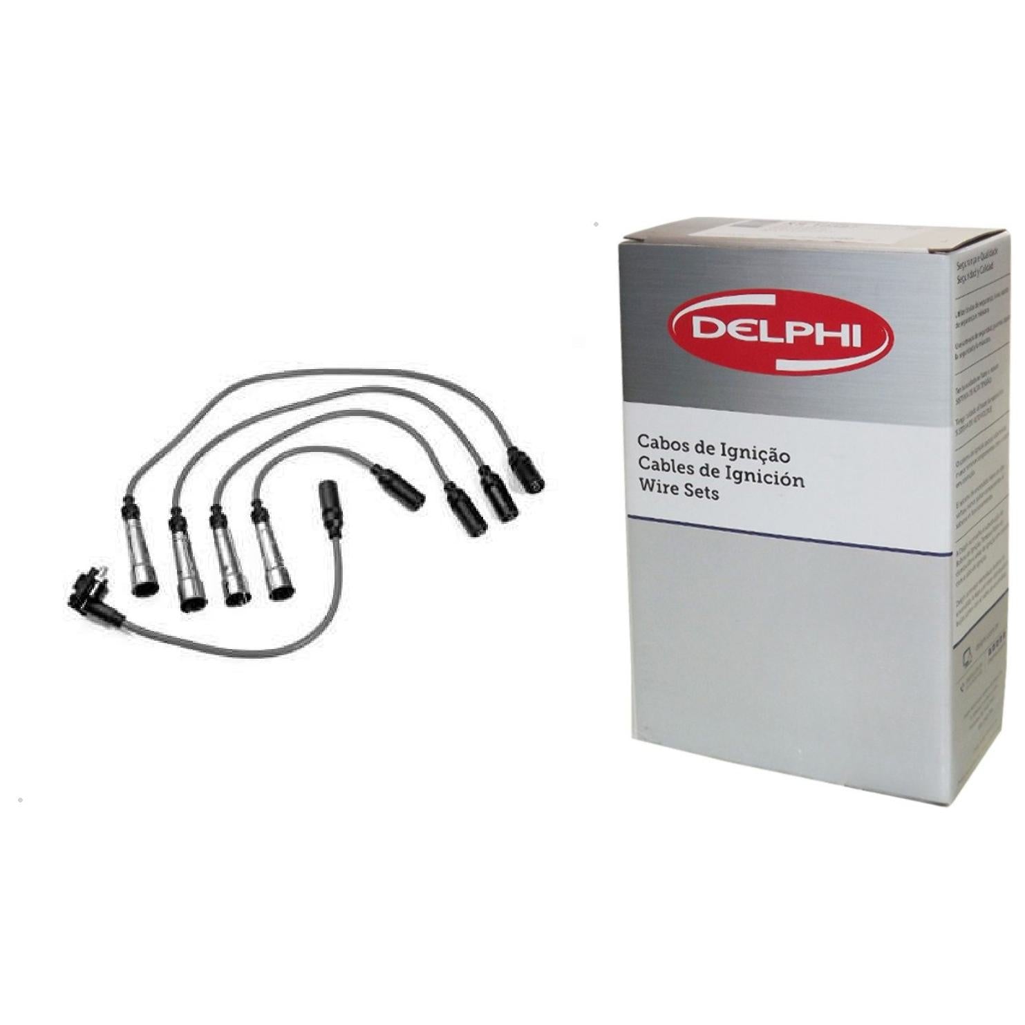 Kit Cabo de Vela e 4 Velas Ignição Platinum - Delphi - XH50012 / XS10376 - (3)