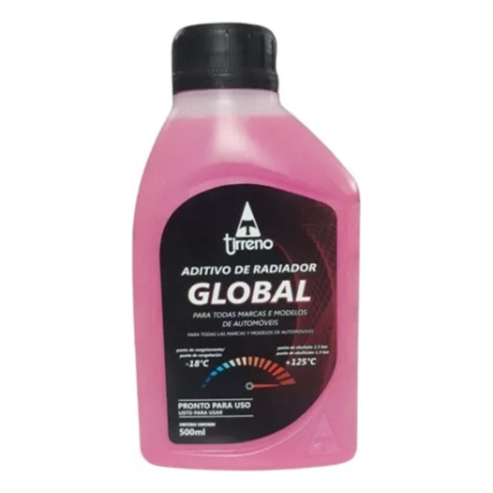 Aditivo para Radiador Orgânico Rosa Pronto para Uso 500ml - Tirreno - FLU/DS/280FU3 - (1)