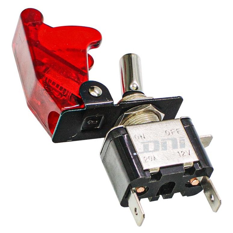 Chave com Iluminação Tipo Gatilho Vermelha ON/OFF 12V 400W - DNI - 2084--VM - (1)