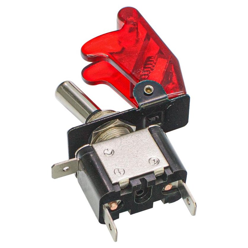 Chave com Iluminação Tipo Gatilho Vermelha ON/OFF 12V 400W - DNI - 2084--VM - (2)
