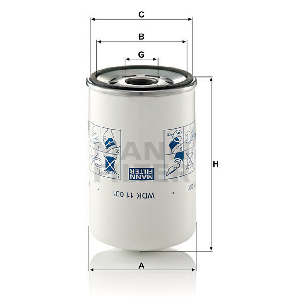 Filtro de Combustível Blindado - Mann-Filter - WDK 11 001 - (2)