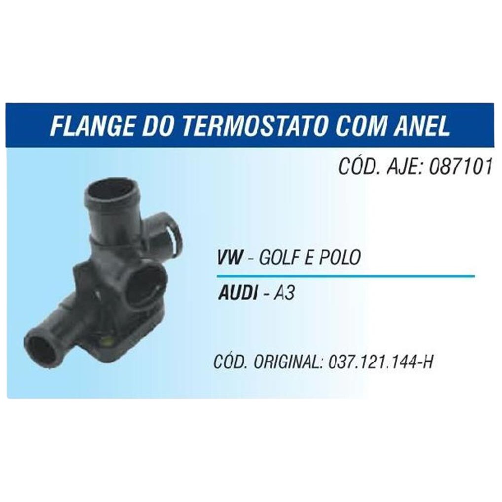 Flange do Termostato com anel - AJE - 087101 - (2)