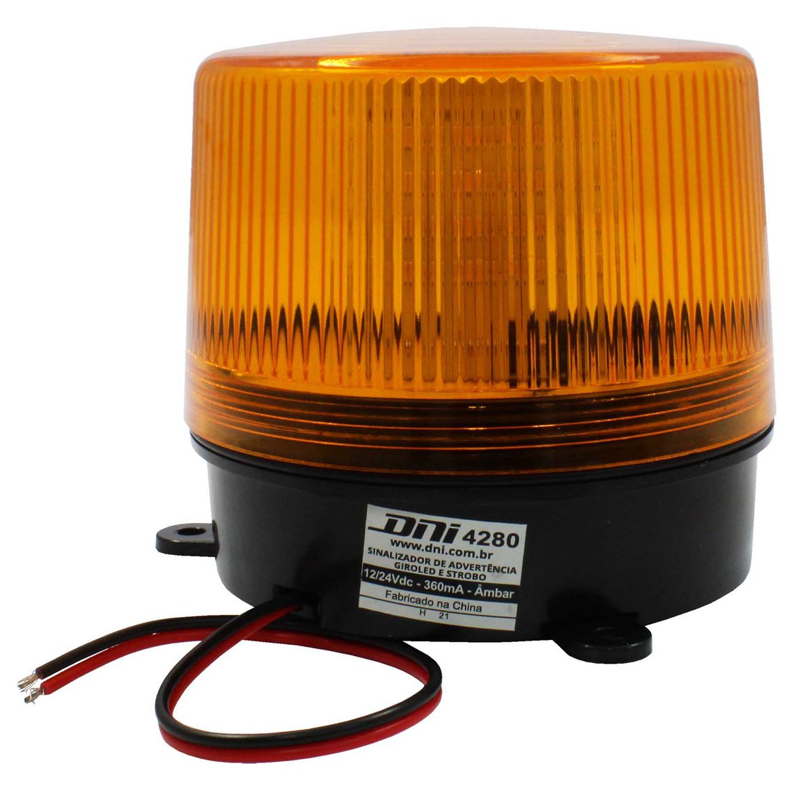 Giroled Bivolt Strobo Advertência Ambar 8 Funções - DNI - 4280 - (1)